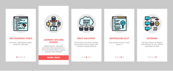 software engineer computer code onboarding mobile vector technology business, developer office, programmer people, man, website internet software engineer computer code illustrations
