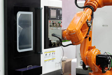 Poster - collaborative robot and CNC machining center