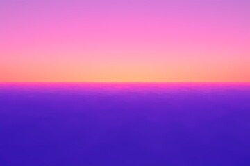 Wall Mural - Serene Gradient Sunset Over Peaceful Ocean Horizon at Twilight