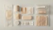 © สมเจตน์ หนูแก้ว - Medical bandages and dressings set in clear packaging healthcare environment product photography clean design