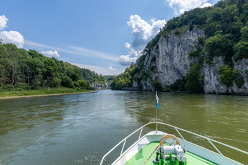 Sticker - Bootsfahrt auf der Donau