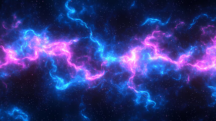 digital particle wave pattern in blue, dark futuristic background, radiant glow. radiant. illustrati