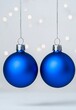 © typepng - Fir Blue Pine Branch and Christmas Ball - Festive Holiday Background.