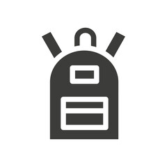 Wall Mural - Backpack icon simple vector symbol