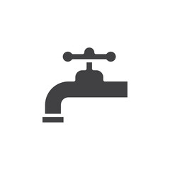 Wall Mural - Water tap icon simple vector symbol