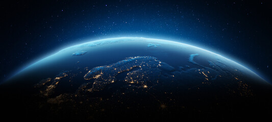 Wall Mural - north europe city lights