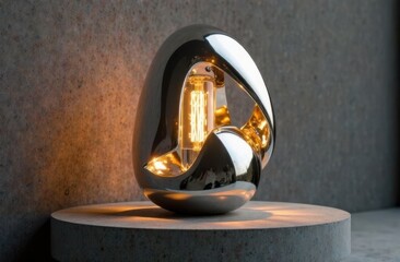Aufkleber - Modern decor blending sleek metallic design and soft shadows.
