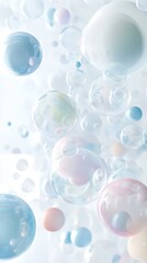 Canvas Print - Delicate Pastel Bubbles