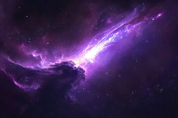 Wall Mural - Colorful space galaxy, cloudy nebula. Starry night space background.