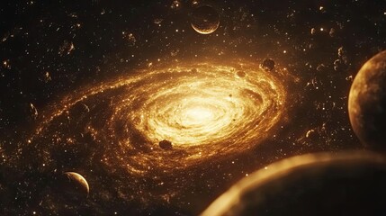 Wall Mural - Galaxy background with stars and planets. Fantasy galaxy background. Space background. Universe background. Space. 