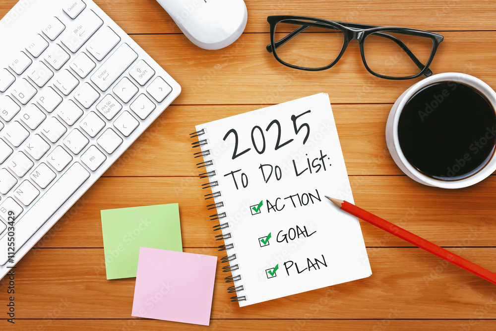 2025 Happy New Year Resolution Goal List and Plans Setting - Business ...