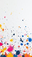 Sticker - Abstract Colorful Splatters Art