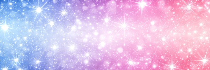Wall Mural - Pastel Galaxy Star Sparkle. Glimmering And Sparkling Blurred Iridescent Holographic Background.