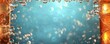 © Sergey - An animated, fizzy carbonated effect for an air bubble cola, soda, beer, or water border, displayed on a transparent background with a dynamic aqua texture and realistic modern frame