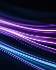Wall Mural - abstract light streaks in purple and blue. ai.