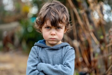 Terrible Twos: Frustrated Toddler Showing Emotions