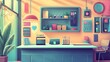 © Chantip - online marketplace flat design front view digital shop animation Complementary Color Scheme --ar 16:9 --v 6.1 Job ID: a57d4fd9-0850-4ceb-9a2d-c647b291694e