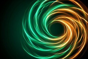 Aufkleber - A simple geometric design of a spinning wheel in motion, with curved lines creating a sense of energy