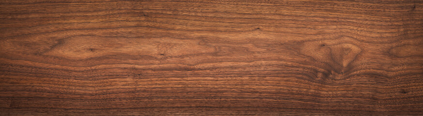 Wall Mural - Super long walnut planks texture background. Walnut wood texture. Texture element.	