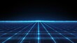 © CLOVER BACKGROUND - Glowing Neon Grid with Futuristic Digital Light Effect Background