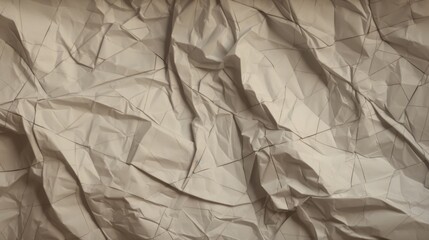 A highly detailed crumpled paper with delicate grid lines, The texture shows realistic folds and creases