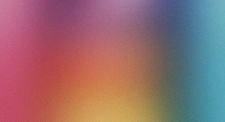 Wall Mural - retro-modern pink and yellow gradient with a fine grainy noise texture, tailored for posters and dig