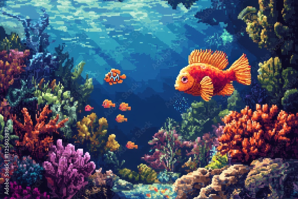 Pixel graphics.Pixel art style.Pixelated designs.8-bit pixel art.Retro ...