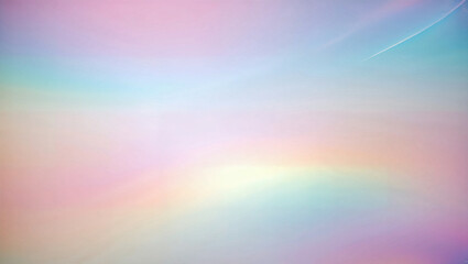 Beautiful multicolor gradient overlay featuring soft rainbow hues and artistic light textures. Generative AI