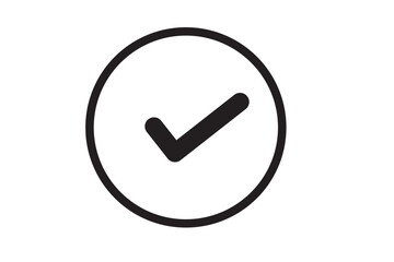 Sticker - checkmark icons tick and cross sign green check mark and red x cross on white background. circle sha