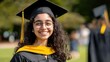 © Rose on Lens - Indian graduation celebration university campus portrait photography outdoor setting smiling student achievement moment