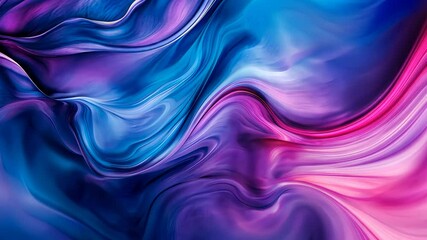 Poster - Abstract colorful swirling pattern in blue and pink hues, digital art design. Contemporary art and creativity concept