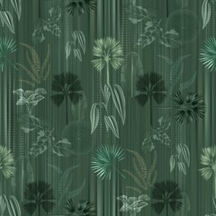 Abstract Creative leaf pattern design background texture creative digital design fabric print green background texture 