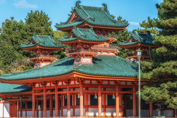 Wall Mural - Heian jingu Shrine Soryuro Tower