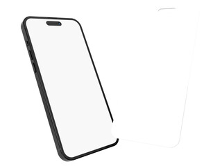 Canvas Print - smartphone mockup with social media post interface mockup. social media mobile app page design for u
