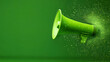 © mahamad - Green marketing communication concept featuring a megaphone.