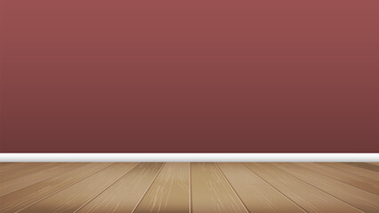 Wall Mural - empty wall background. wood base wall background with different colours. vector eps wood base design