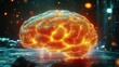 © Napasnan - A digital brain with an intricate network of glowing connections, set against a futuristic technological theme