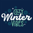 © CreativeSummo - Winter typography greeting card, poster, banner, template design with cold snowflakes elements. Winter season logo, sticker, label, tag, love vector pink color, red color. Winter vibes wallpaper