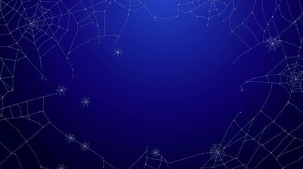 spider web on dark background