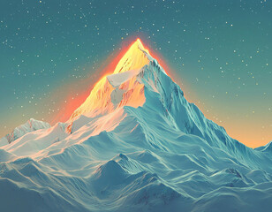 Wall Mural - Celestial Peaks