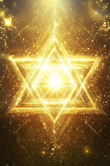 Wall Mural - An ultra high definition image of the Star of David