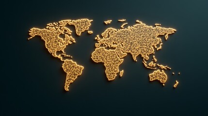 Wall Mural - A symbolic Earth Hour scene with power switches being turned off across a digital map of the world, leaving glowing outlines of the continents 