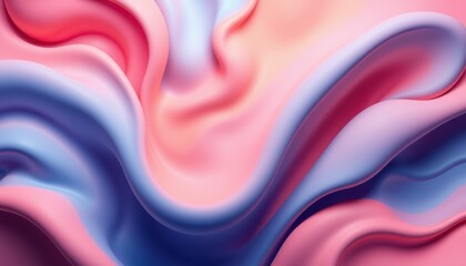 Wall Mural - abstract pink and blue swirling fluid design