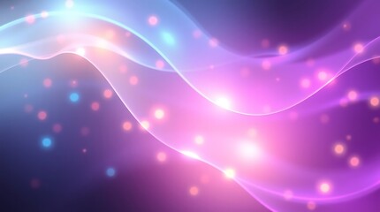 Wall Mural - abstract purple pink glowing waves,