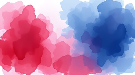 Wall Mural - abstract pink and blue watercolor background,
