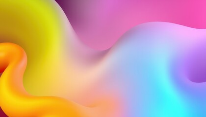 Wall Mural - abstract colorful fluid shapes gradient background design