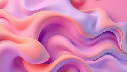 Wall Mural - abstract pink and purple fluid wave design