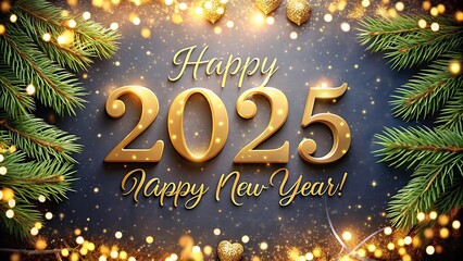 2025 Happy New Year design , JPG, AI GENERATED