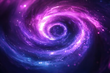 Wall Mural - colorful swirling galaxy with stars and cosmic dust