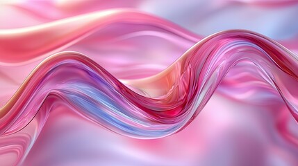 Wall Mural - swirling abstract waves of pink and blue hues creating a flowing, dynamic texture in a soft backgrou